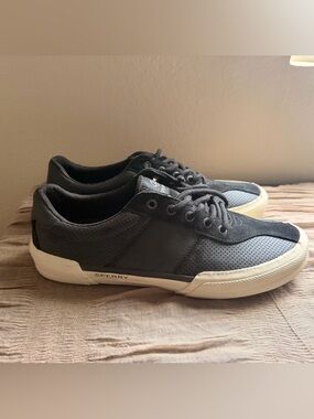 Sperry Men's Black and Cream Low-Top Sneakers